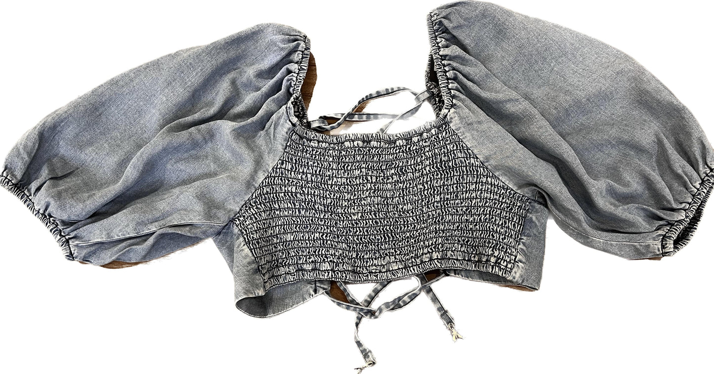 Top crop denim Patrizia Pepe