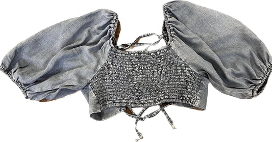 Top crop denim Patrizia Pepe